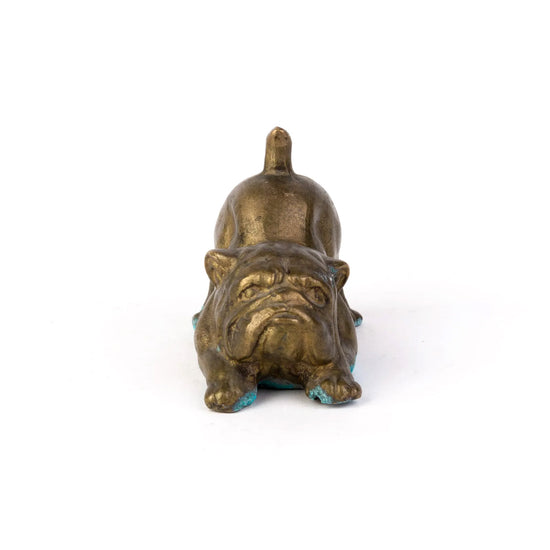 19th Century Brass Bulldog Sculpture - SOLD