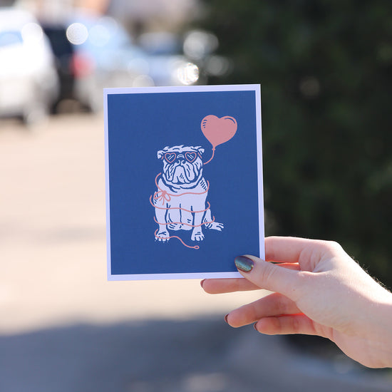 Bulldog Love Greeting Card 2