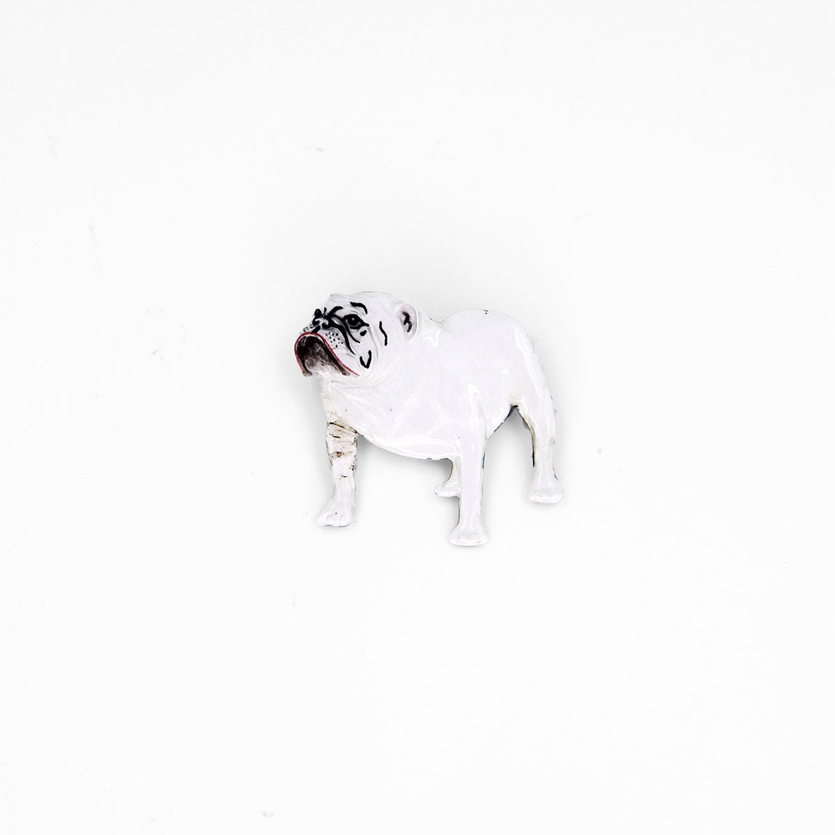 Vintage Kenart Bulldog (Silver/White Enamel) - SOLD
