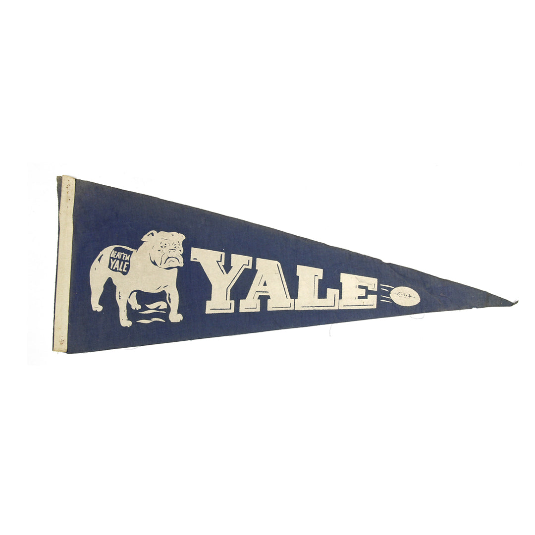Vintage Yale University Bulldogs Pennant