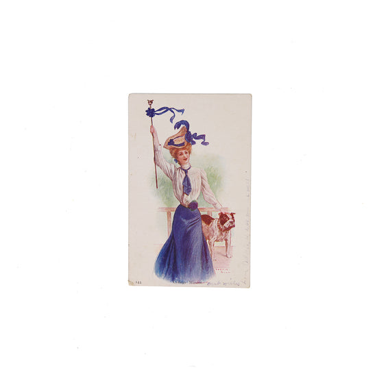 Rah Rah Yale Bulldog Postcard (1907)
