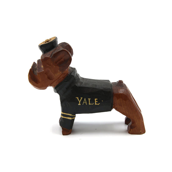 Vintage Yale University Carved Wood Bulldog - SOLD