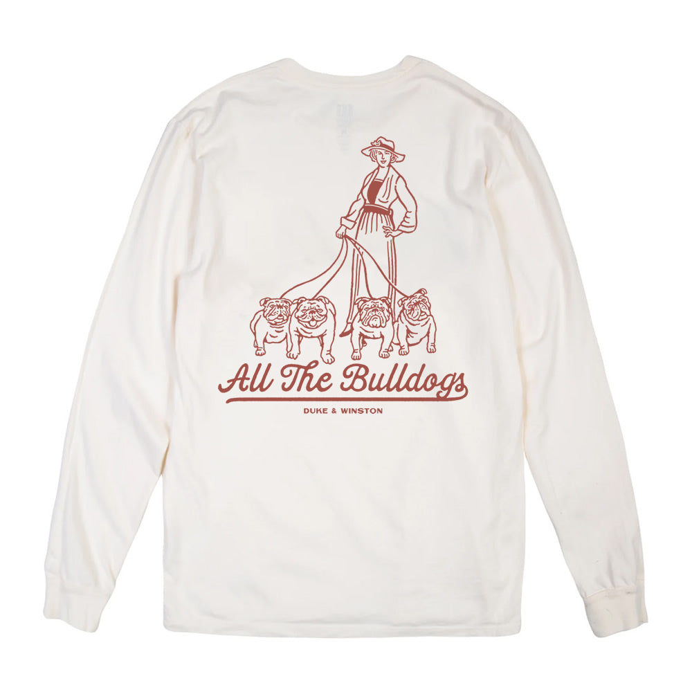 All The Bulldogs Gentlewoman LS Tee (Natural)