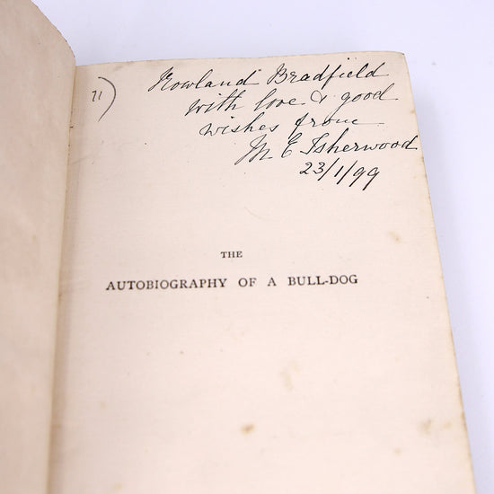 Very Rare "The Autobiography of a Bulldog" (1899 Print) - SOLD