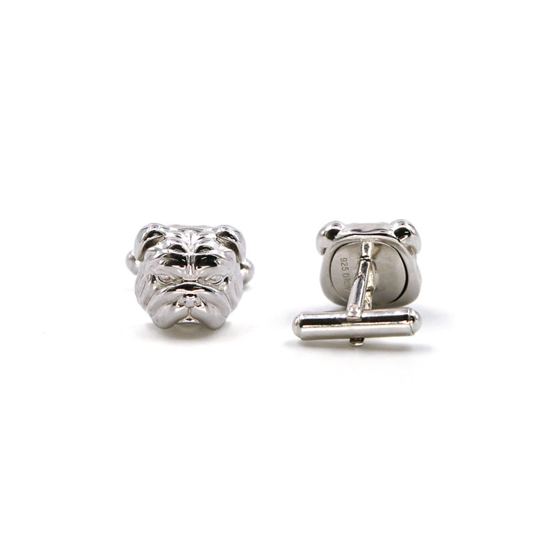 Silver Bulldog Cufflinks