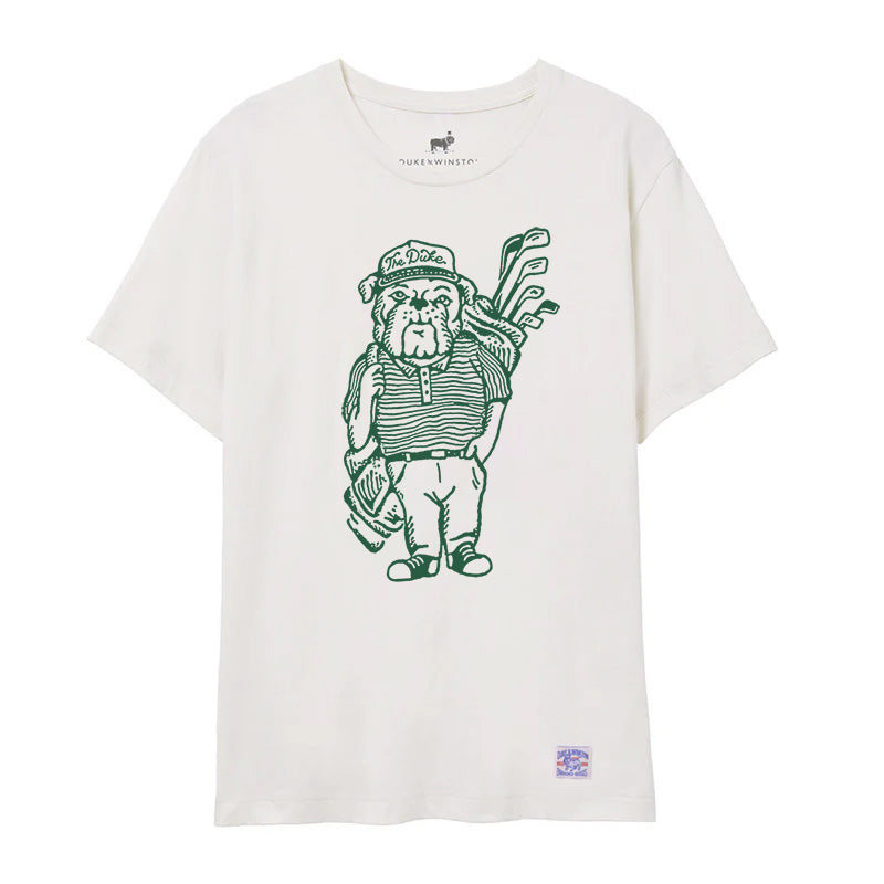 Bulldog Golfer Tee (Vintage White)