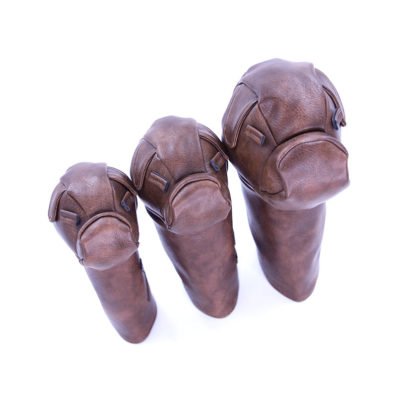 Leather Bulldog Golf Headcovers (3 Set)