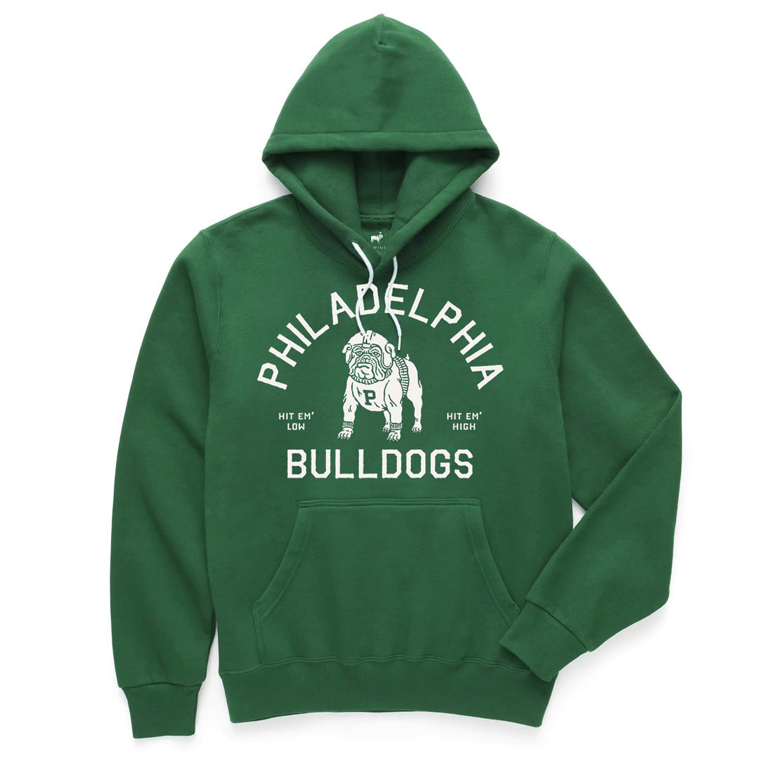 Phila Bulldogs Printed Hoodie (Kelly Green)