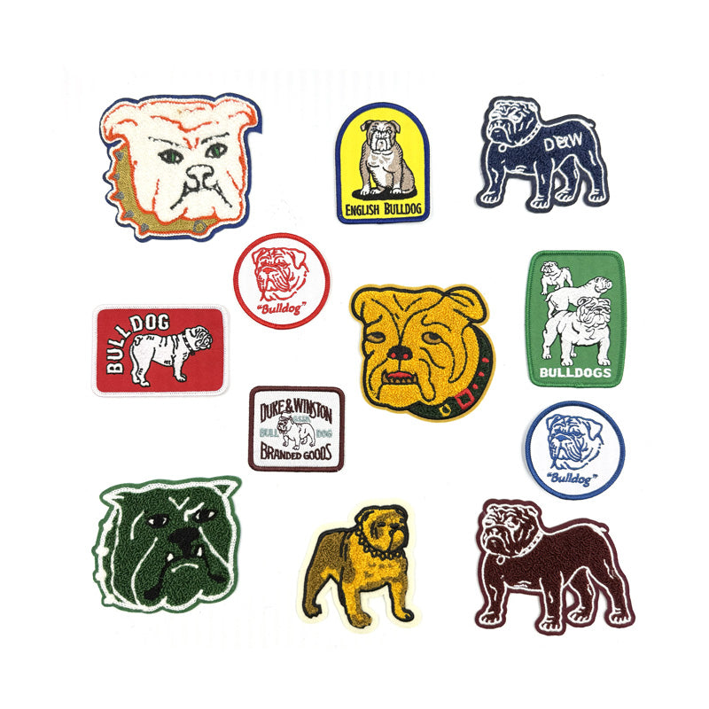 Bulldog Patch Collection (12 Patches)