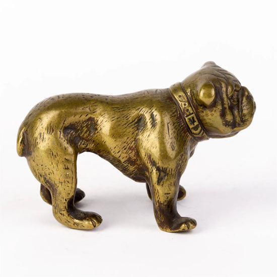 19th Century Bronze Bulldog Sculpture