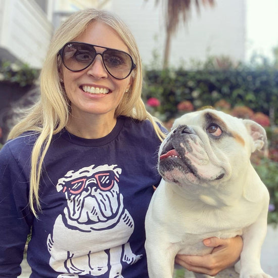 Load image into Gallery viewer, Relaxed Bulldog Long Sleeve (Navy)
