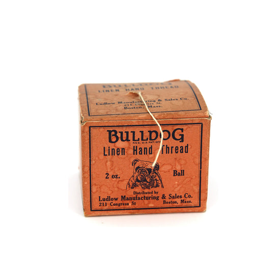 Antique Bulldog Linen Hand Thread (Rare)
