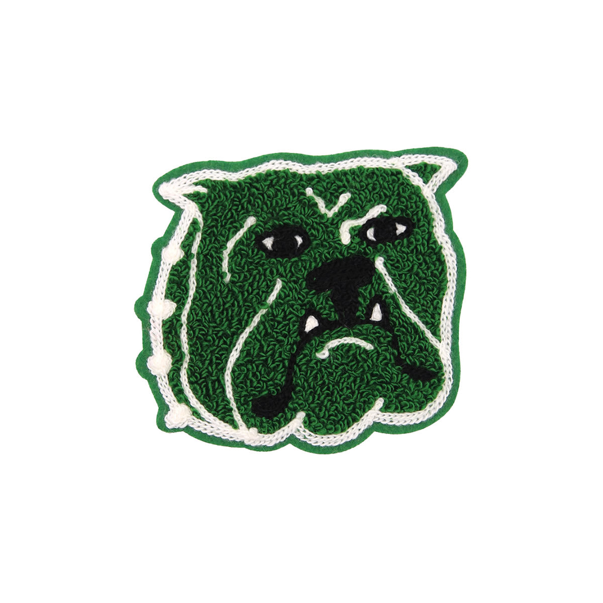 Vintage Bulldog Chenille Patch (Green)
