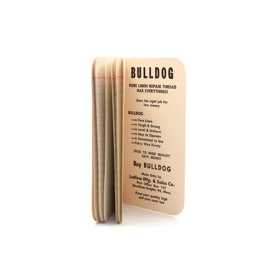Vintage Bulldog Linen Thread Notebook (1959)