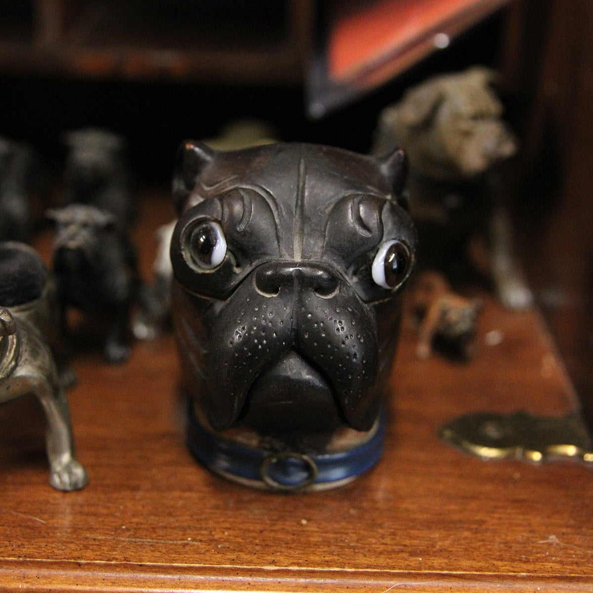 19th Century Bulldog Inkwell