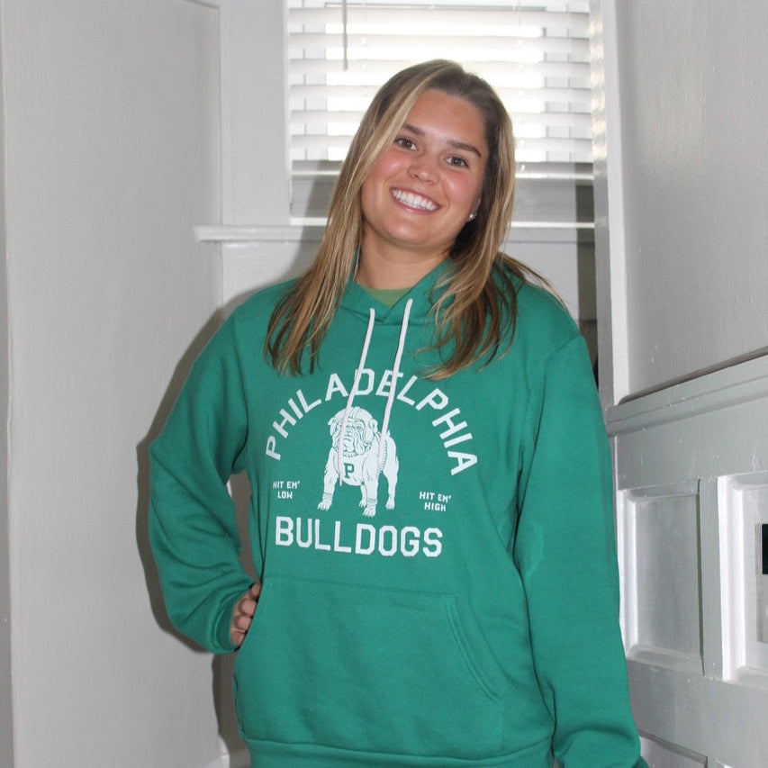 Phila Bulldogs Printed Hoodie (Kelly Green)