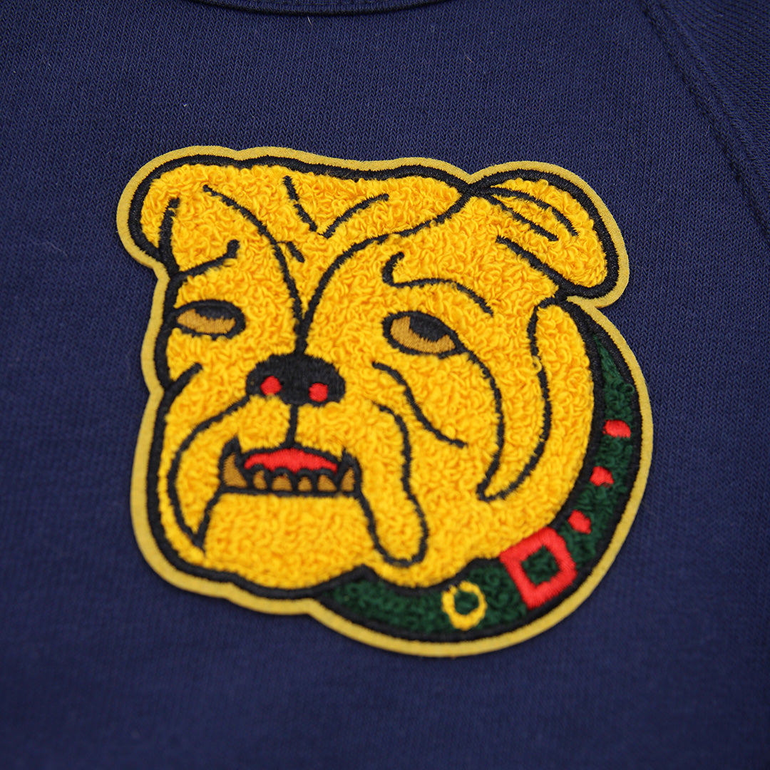 Load image into Gallery viewer, Bulldog Patch Oversize Crewneck (Navy)
