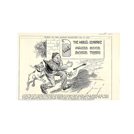 Vintage Bulldog Print, c.1912 - SOLD