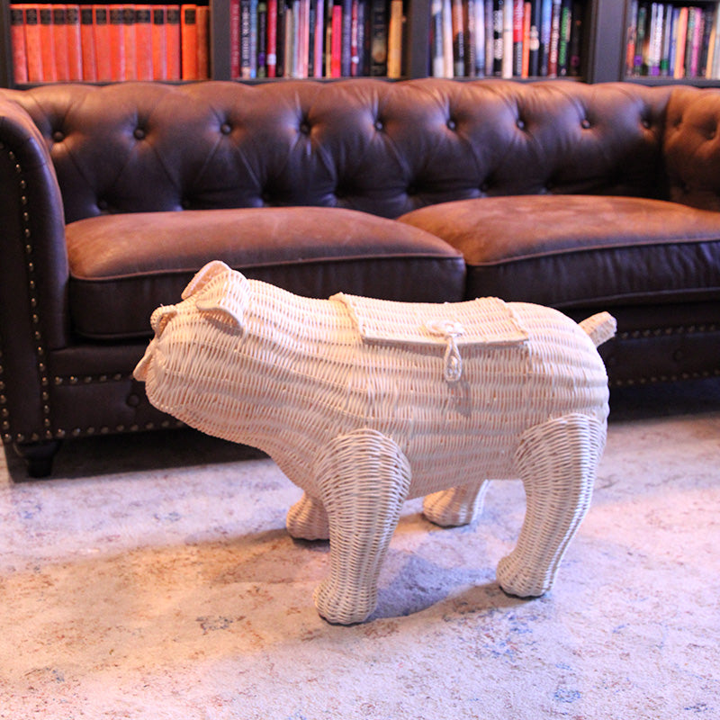 Sir Winston Wicker Bulldog (Natural)