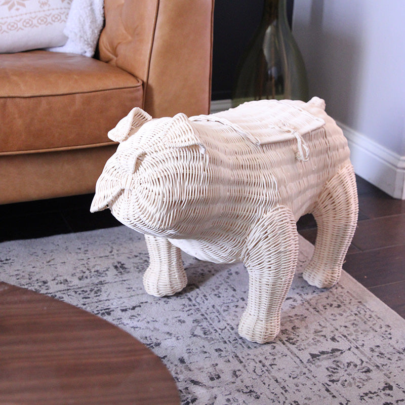 Sir Winston Wicker Bulldog (Natural)