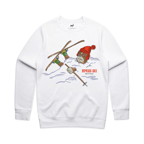 Bulldog Ski Sweatshirt (White)