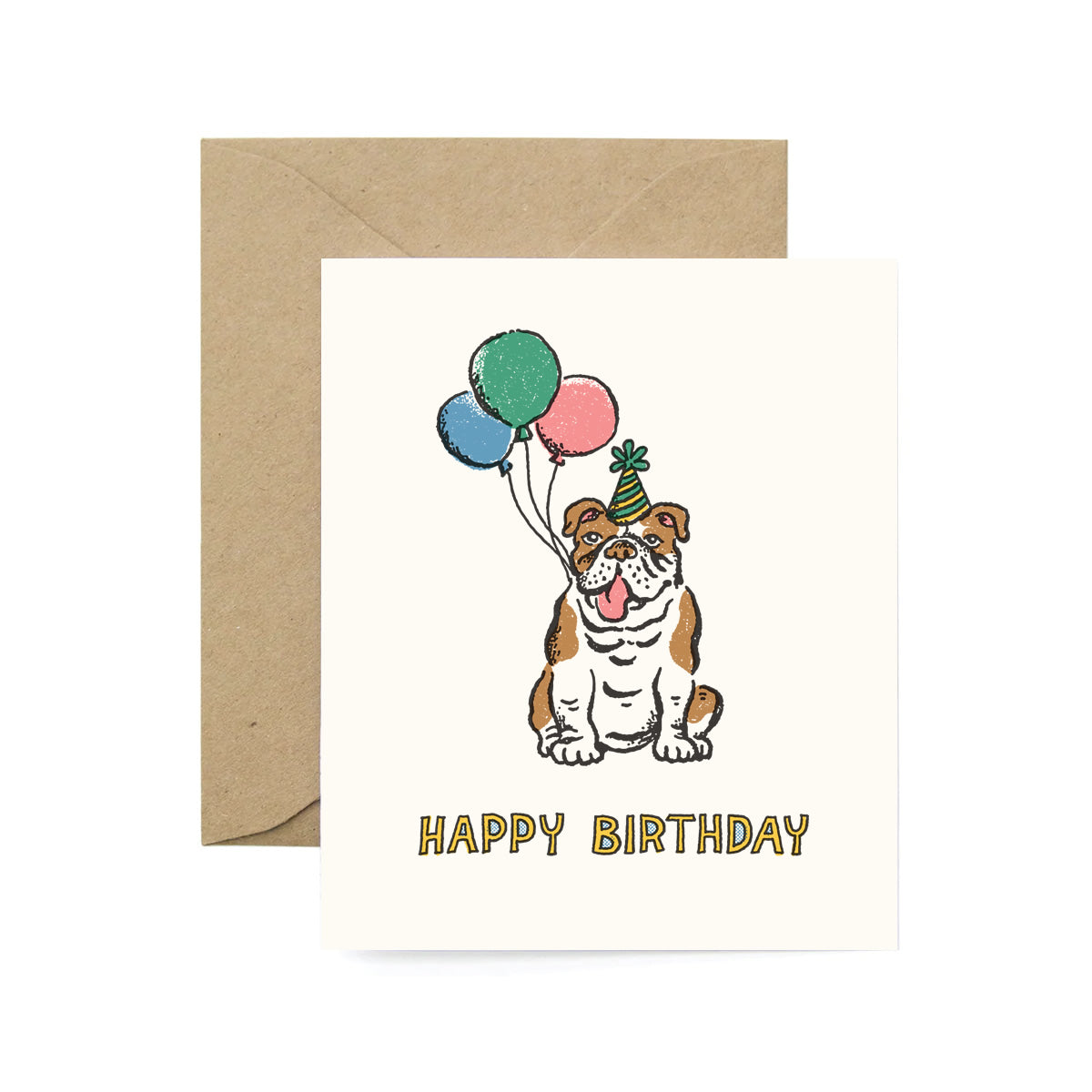 Birthday Bulldog Card