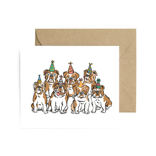 Party Bulldogs Card