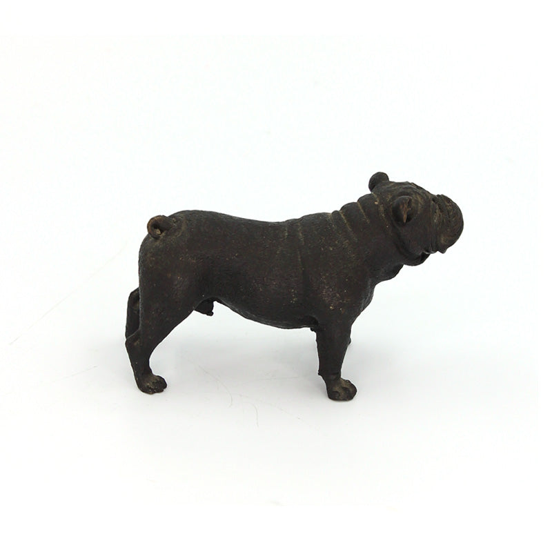 Vintage Bronze Bulldog Sculpture