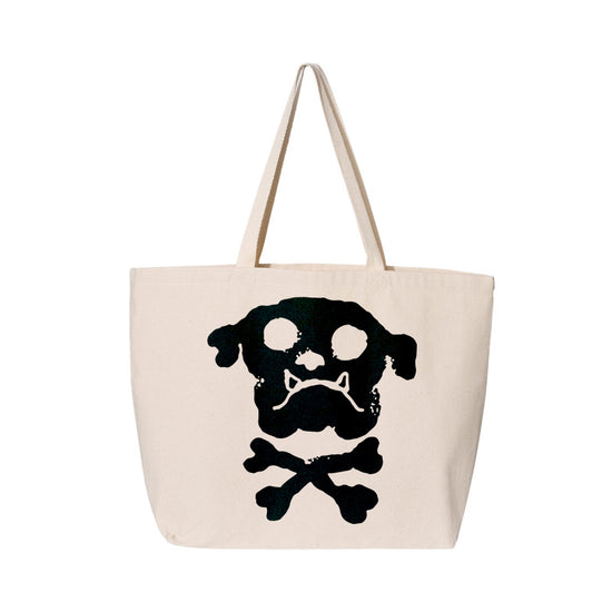 Bulldog & Bones Tote Bag (Natural)