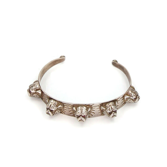 Vintage Silver Bulldog Bangle - SOLD