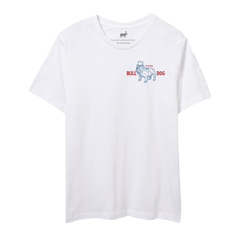 Bulldog Branded Goods Tee (White) – Duke & Winston