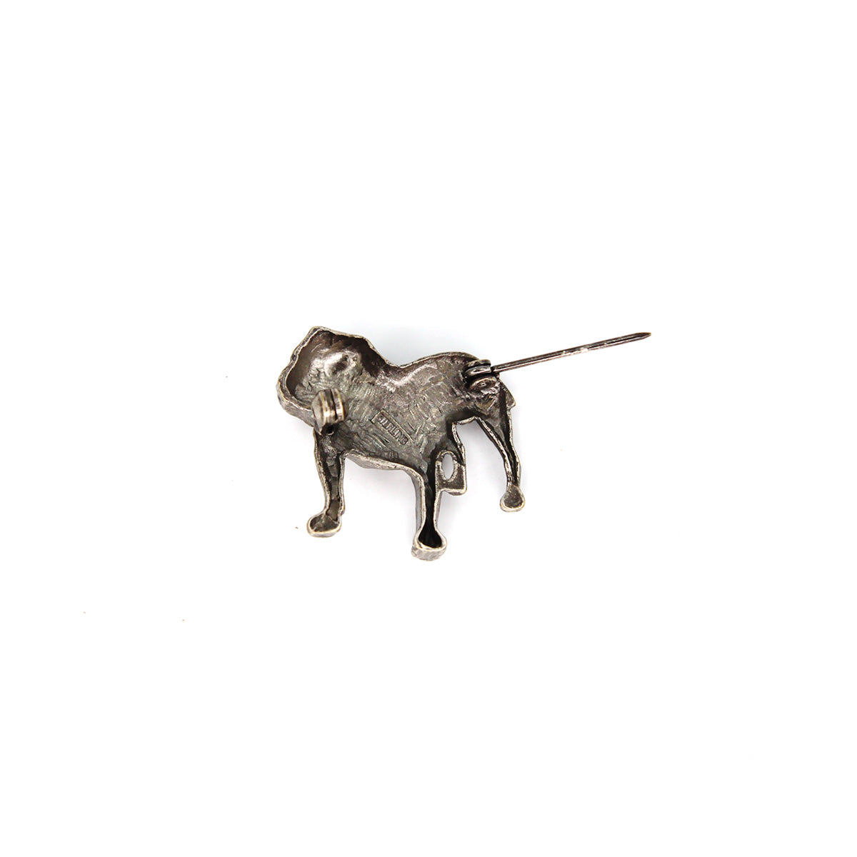 Bulldog Brooch (Antique Brass/Silver)