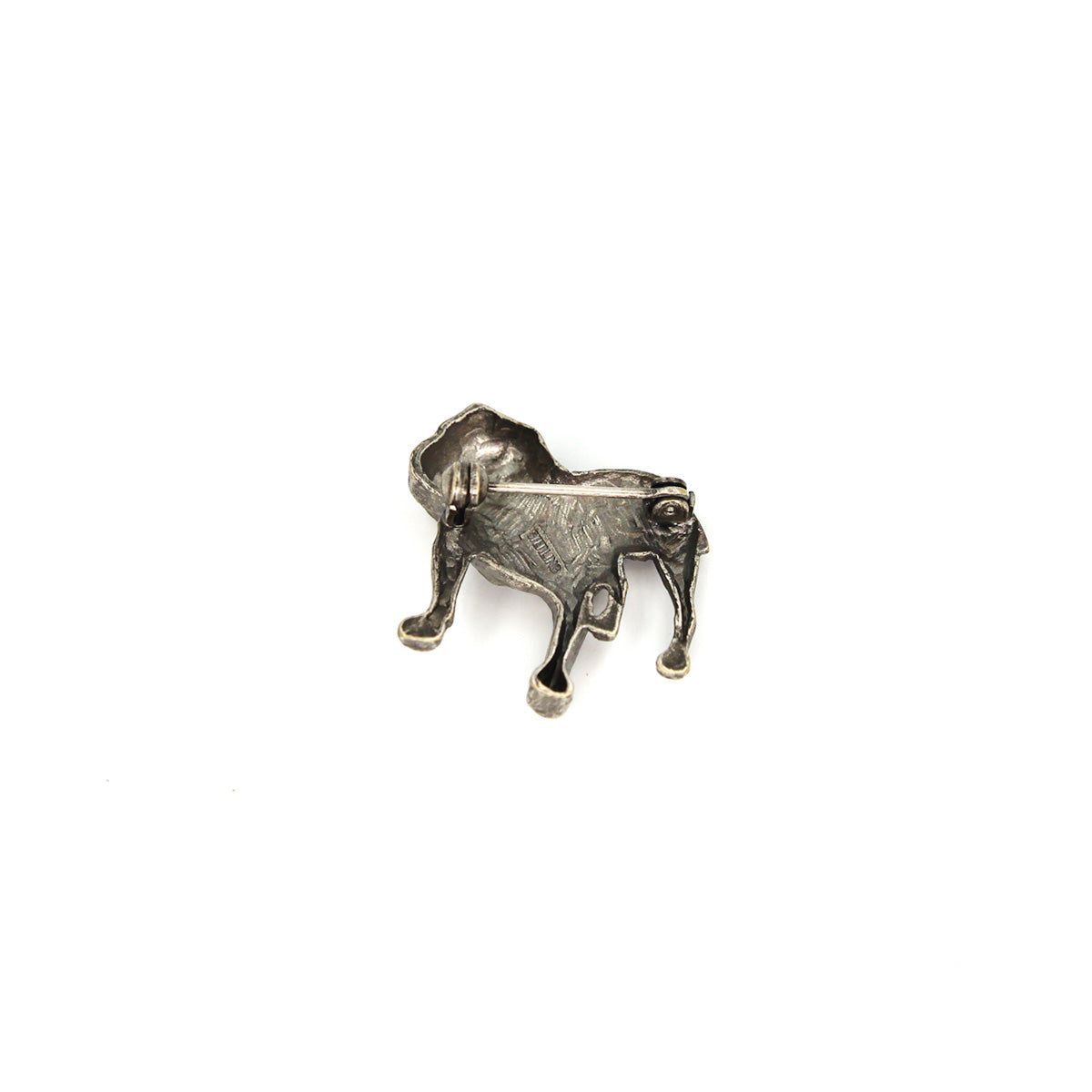 Bulldog Brooch (Antique Brass/Silver)