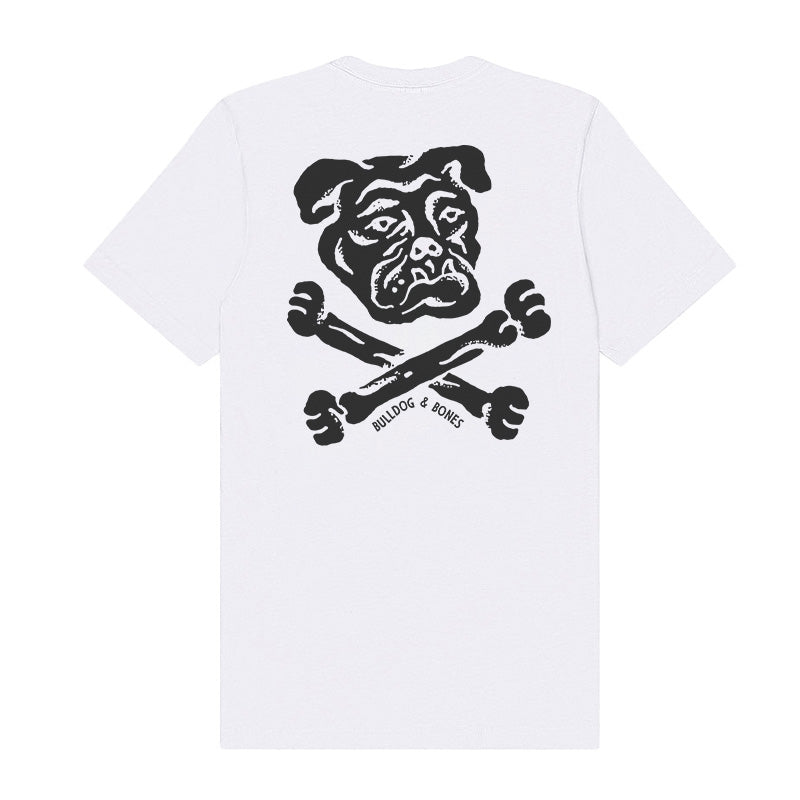 Bulldog & Bones Tee (White)