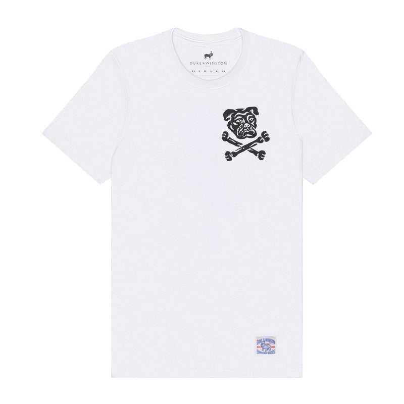 Bulldog & Bones Tee (White)