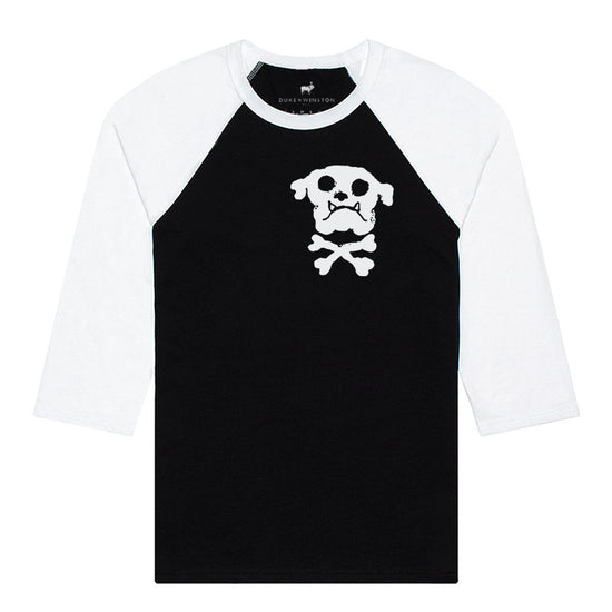 Bulldog & Bones Baseball Tee (Black)