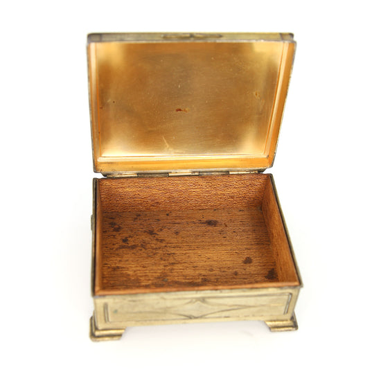 Vintage Brass Bulldog Trinket Box - SOLD