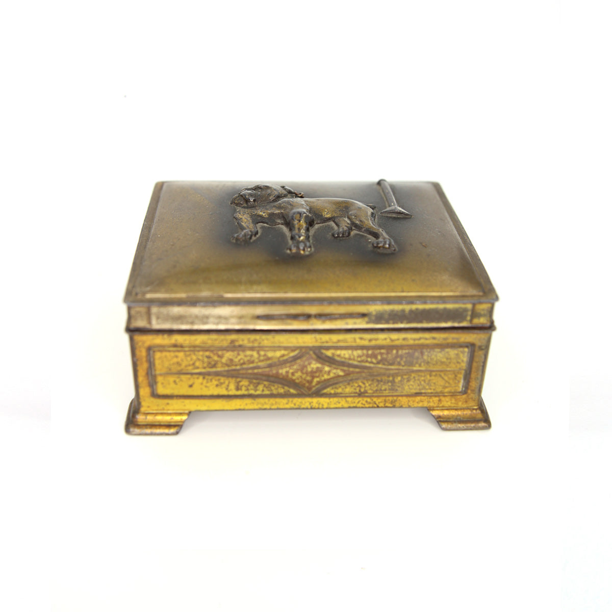 Vintage Brass Bulldog Trinket Box 2 - SOLD