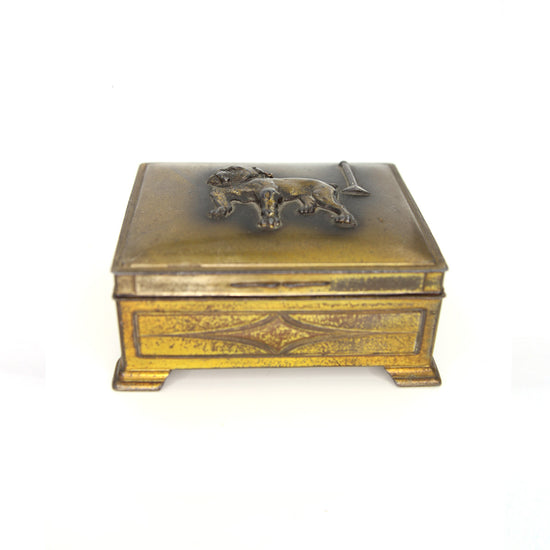 Vintage Brass Bulldog Trinket Box 2 - SOLD