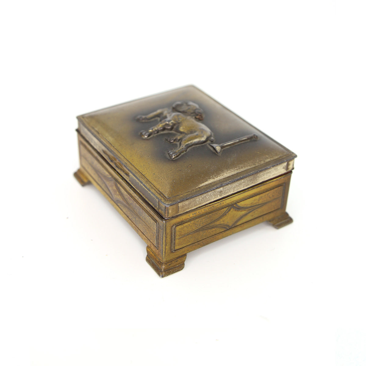 Vintage Brass Bulldog Trinket Box 2 - SOLD