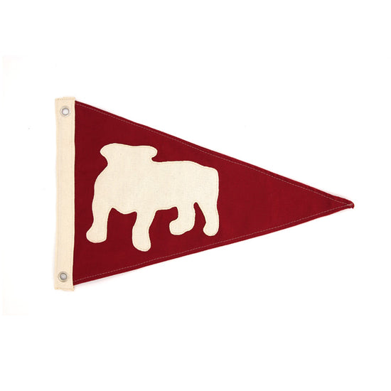 Bulldog Canvas Pennant (Red)