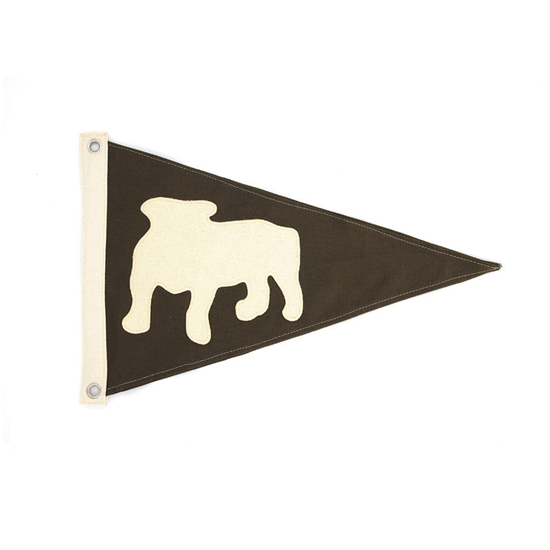 Bulldog Canvas Pennant (Olive)