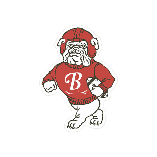 Bulldog Football Sticker