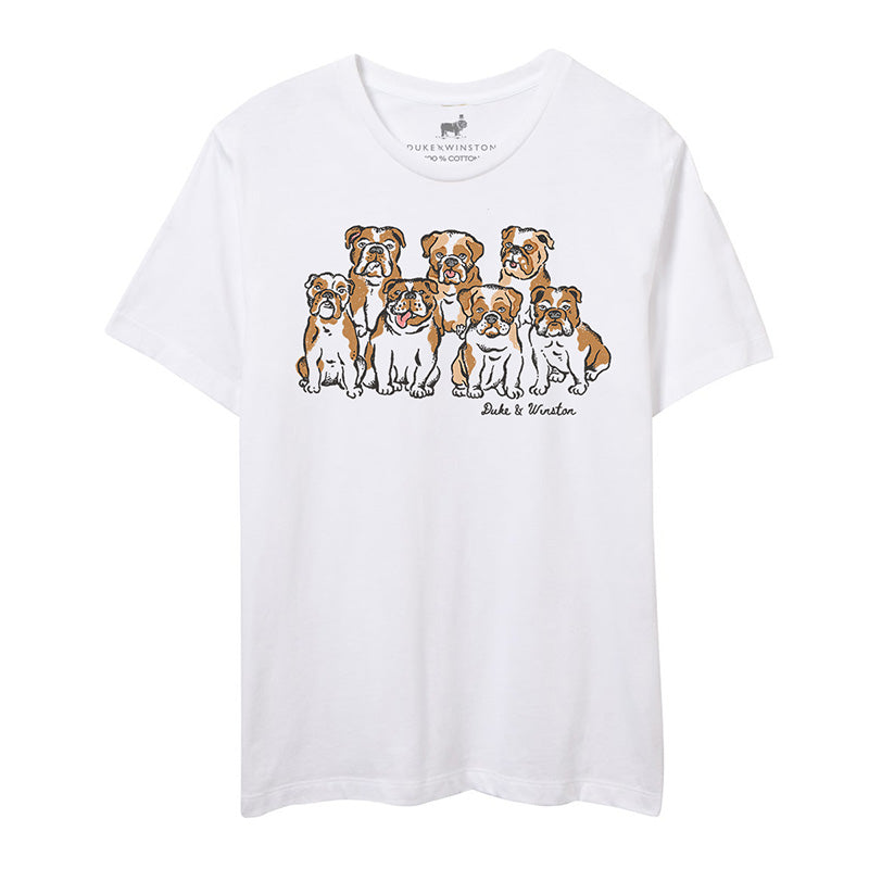 Sitting Bulldogs Tee (White)