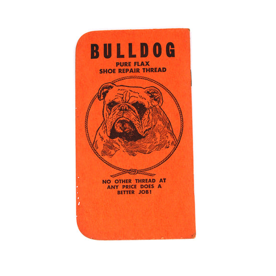 Vintage Bulldog Linen Thread Notebook (1954)