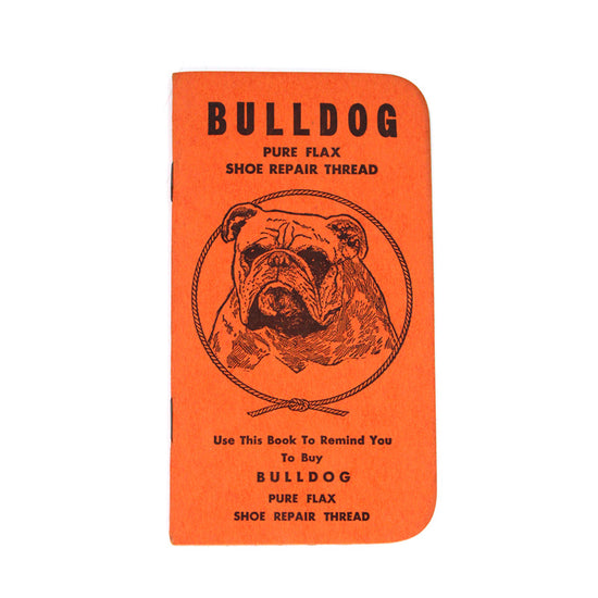 Vintage Bulldog Linen Thread Notebook (1954)