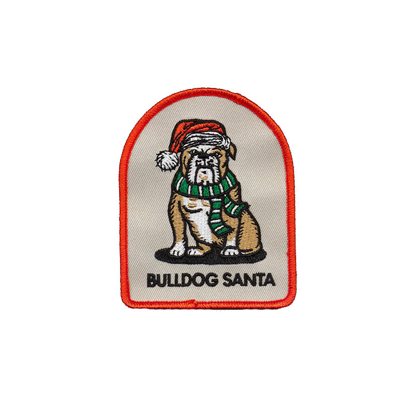 Bulldog Santa Patch