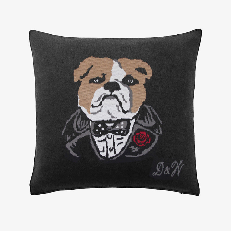 Churchill Bulldog Throw Pillow