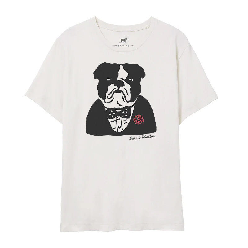 Churchill Bulldog Tee (Vintage White)
