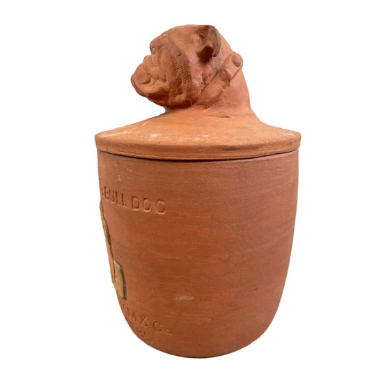 1908 Clay Bulldog Cigar Humidor (One of a Kind)